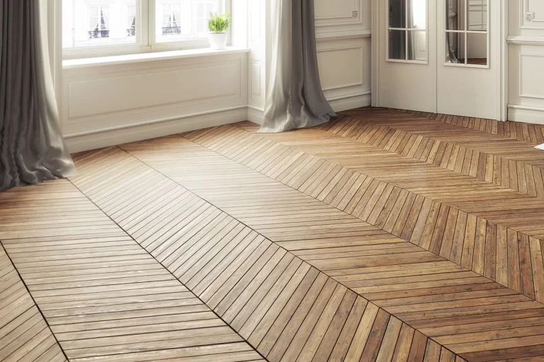 Herringbone Design in Wood