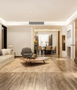 WPC Decking done with furniture in the room