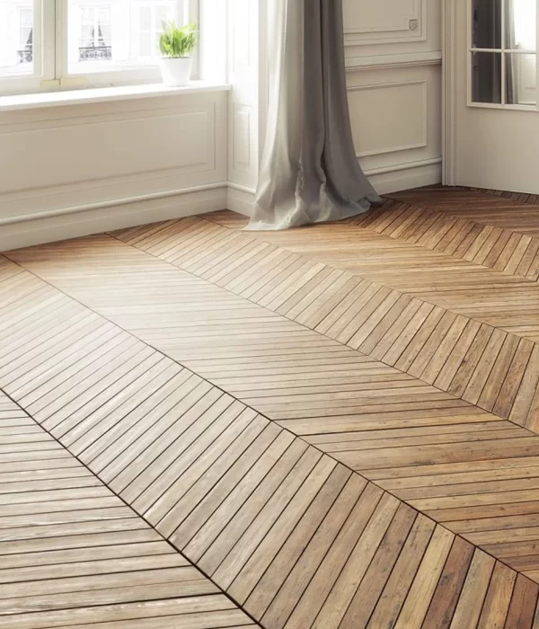 Herringbone Design in Wood